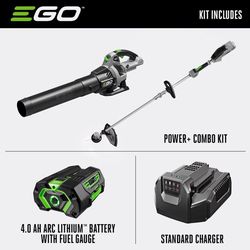 EGO Power+ ST1503LB 15 in. 56 V Battery Trimmer and Blower Combo Kit (Battery & Charger) W/ 4.0 AH BATTERY