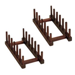Tripar 3 in. Wood Plate Stand