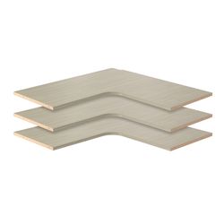 Easy Track .625 in. H X 14 in. W X 30 in. L Wood Laminate Closet Organizer Shelf