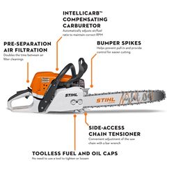 STIHL MS 391 18 in. 64.1 cc Gas Chainsaw