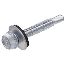 Grip-Rite Pro-Twist No. 12 Sizes X 1-1/2 in. L Hex Hex Head Screws w/Washers 5 lb
