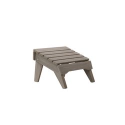 Breeo Coastal Gray Poly Lumber Footstool