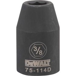 DeWalt Directtorque 3/8 in. X 1/2 in. drive SAE 6 Point Impact Socket 1 pc