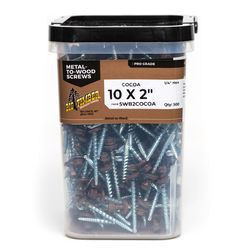 Big Timber Woodbinder No. 10 Sizes X 2 in. L Hex Hex Washer Head Sheet Metal Screws 5 lb 500 pk