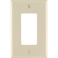 Leviton Light Almond 1 gang Nylon Decorator Wall Plate 1 pk