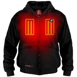 ActionHeat XL Long Sleeve Unisex Hooded Heated Hoodie Black