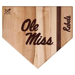 Baseball BBQ 17 in. L X 17 in. W X 1 in. Maple NCAA Ole Miss Cutting Board