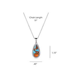 Montana Silversmiths Women's Mountain Glacier Treasures Silver/Turquoise Necklace