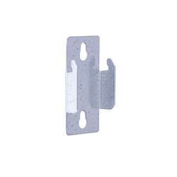 Kenney White Traditional/Transitional Double Curtain Rod Bracket n/a in. L