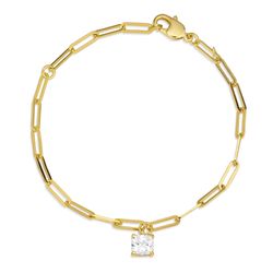Montana Silversmiths Women's Dainty Gold Plated Paperclip Chain Bracelet