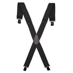 Wolverine 48 in. L X 2 in. W Polyester Industrial Suspenders Black 1 pair