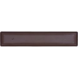 Novelty 1 in. H X 36 in. W X 7 in. D Plastic Countryside Flower Box Tray Brown
