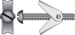 HILLMAN 1/4 in. D X 4 in. L Round Zinc-Plated Steel Toggle Bolt 5 pk