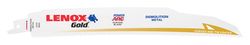 LENOX Gold 9 in. Bi-Metal Reciprocating Saw Blade 10 TPI 5 pk