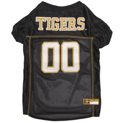 Pets First Team colors Missouri Tigers Dog Jersey Large