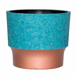 HC Companies 4.16 in. H X 4.84 in. W X 4.84 in. D Polyresin Sprite Succulent Pot Turquoise