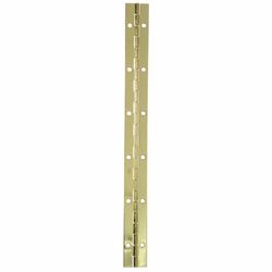 Ace 1 in. W X 12 in. L Bright Brass Brass Continuous Hinge 1 pk