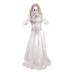 Haunted Hill Farm 5.5 ft. Standing Double Face Bride Animatronic
