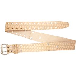 McGuire-Nicholas 32 in to 44 in. Leather Belt 2 in. W Ivory