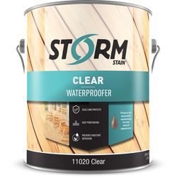 Storm System Transparent Clear Water-Based Penetrating Waterborne Exterior Stain 1 gal