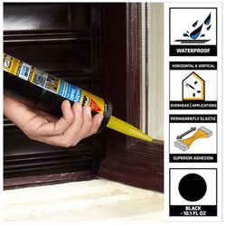 Sika Sikaflex Black Polyurethane All Purpose Construction Sealant 10.1 oz