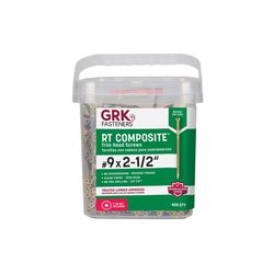 GRK Fasteners No. 9 X 2-1/2 in. L Star Climatek Coarse Trim Screws 408 pk