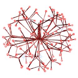 Holiday Bright Lights LED M5 Red 128 ct Christmas Lights