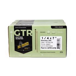 Big Timber No. 14 Sizes X 7 in. L Star Button Top Head Coarse Gutter Screws