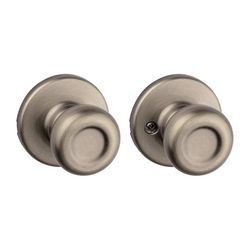 Kwikset Tylo Antique Brass Passage Lockset 1-3/4 in.