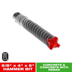 Diablo Rebar Demon 5/8 in. X 6 in. L Carbide Hammer Drill Bit SDS-Plus Shank 1 pk