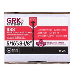 GRK Fasteners 5/16 in. X 3-1/8 in. L Star Climatek W-Cut Structural Wood Screws 1 pk