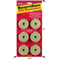 Summit Mosquito Dunks Organic Insect Repellent Solid For Mosquitoes 6 ct