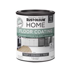 Rust-Oleum Home Floor Coating Ultra White Tint Base Water-Based Floor Coating Step 1 1 qt