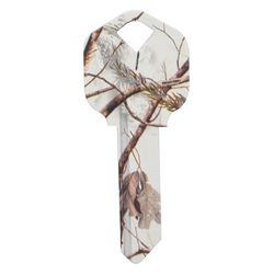 HILLMAN RealTree Snow House/Office Universal Key Blank Single