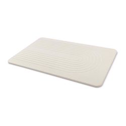 Core Home 24 in. L X 16 in. W White Rubber Bath/Shower Cushion Mat