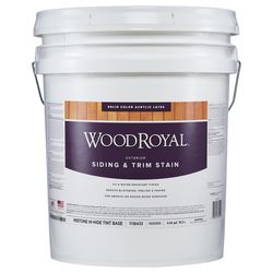 Ace Wood Royal Solid Tintable Flat Tint Base Midtone Hi Hide Base Acrylic Siding/Trim Stain 5 gal