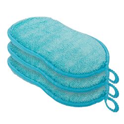 OGGI Non-Scratch Antibacterial Sponge For Kitchen and Bath 7 in. L 3 pk