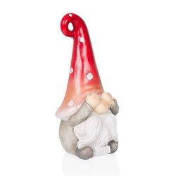 Alpine MGO Multi-color 17 in. see no evil gnome Statue