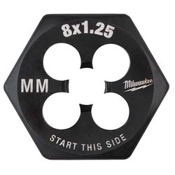 Milwaukee Metric M8X1.25 mm Hex Threading Die