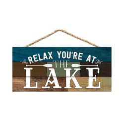 P Graham Dunn 4.5 in. H X 10 in. L Multicolored Wood String Sign