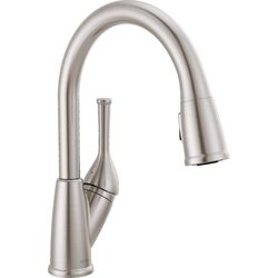 Delta One Handle Stainless Steel Pull-Down Kitchen Faucet