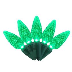 Celebrations LED C6 Green 5 ct Replacement Christmas Light Bulbs