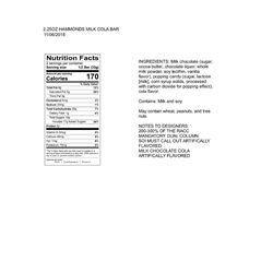 Hammond's Candies Sodapop Milk Chocolate Candy Bar 2.25 oz