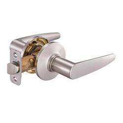 Ace Straight Lever Satin Nickel Passage Lockset 1-3/4 in.