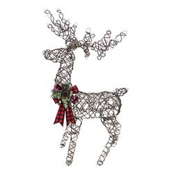 Alpine Reindeer 15 in. Yard Decor