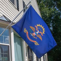 Valley Forge North Dakota State Flag 0 in. H X 3 ft. W X 5 ft. L