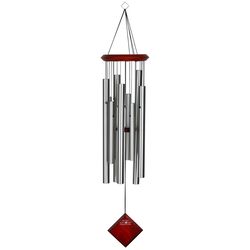 Woodstock Chimes Encore Collection Silver Aluminum/Wood 30 in. Silver Chimes of Orion Wind Chime