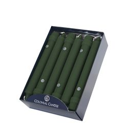 Colonial Candle Evergreen Unscented Scent Classic Taper Candle