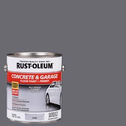 Rust-Oleum Satin Battleship Gray Water-Based Acrylic Concrete and Garage Floor Paint 1 gal