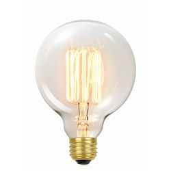 Globe Electric 60 W G30 Vintage Incandescent Bulb E26 (Medium) Amber 1 pk